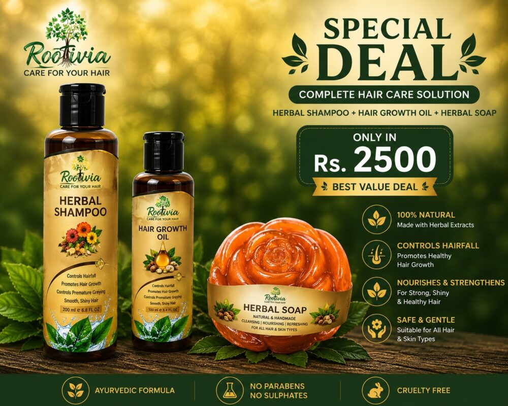 Rootivia Herbal hair oil & Shampoo
